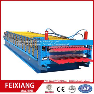 Double layer color steel sheet roll forming machine