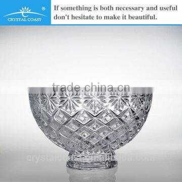 glass fish bowl flower vases; wholesale round pressed glass bowls vases