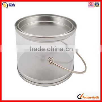 wholesale pvc with handle metal tin cans