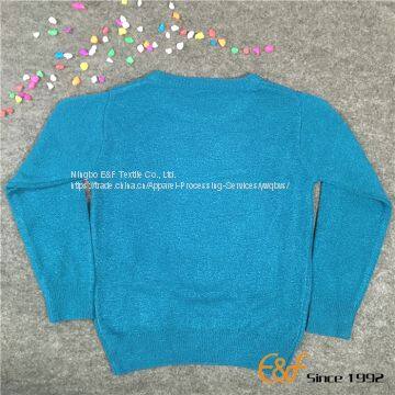 Kids Crew Neck Long Sleeves Pullover Sweater photo-2