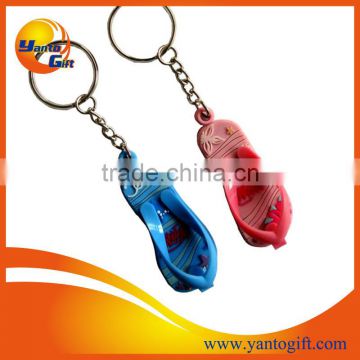 PVC slipper keychain