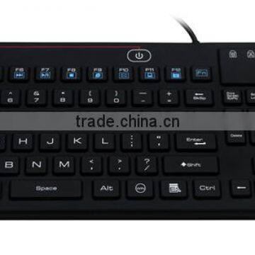 Industrial Silicone Keyboard 106 keys and 12 functional keys with Touchpad waterproof IP68