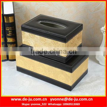 Leather Container Tissue Holder For Car