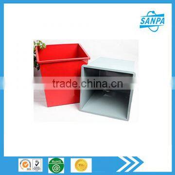 Metal Iron Square Waste Bin For Outdoor And Indoor