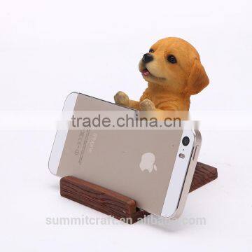 Resin Dog Mobile Phone Holder Funny Cell Phone Holder for Desk photo-4