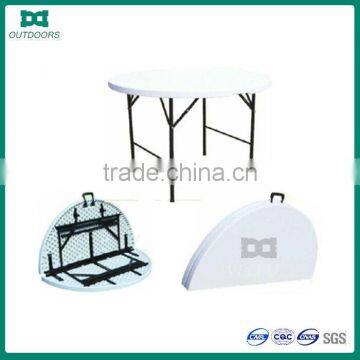 4Ft round folding in half plstic tables plastic round table
