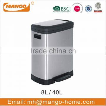 Novelty Large Stainless Steel Pedal Trash Can photo-2