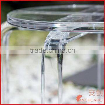 Lucite Furniture_clear Round Stool photo-2