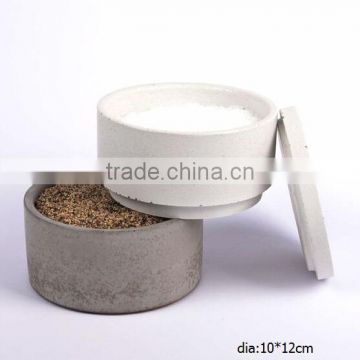 Kitchen Accessories Concrete fold salt and pepper cellar