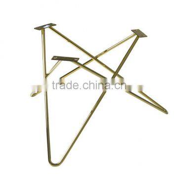 Elegant Furniture Brass PVD Solid Stainless Steel Glass Coffee Table photo-3