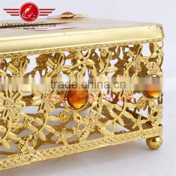 High Quality Acrylic Decorative Gold-coated Tissue Box, Tissue Paper Box, Tissue Storage Box photo-5