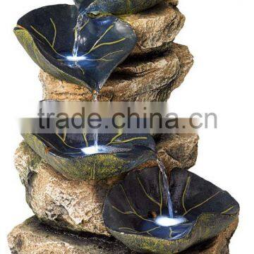 Frog and Four Lily Pad LED Lighted Outdoor Fountain photo-2