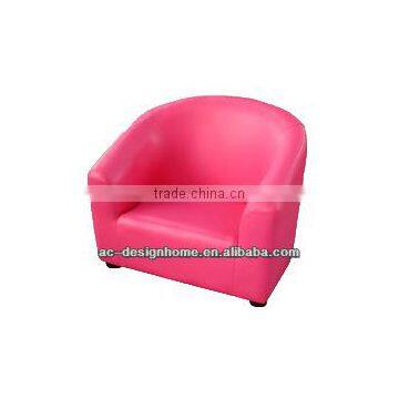 FUSCHIA PVC/WOODEN KID ONE SEAT SOFA