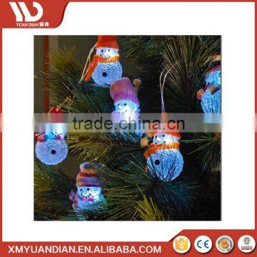 Wholesale Resin Craft Supplies Snowman Ornaments Christmas Outdoor Led String Lights photo-2