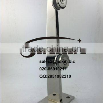 JINXIN Square Mirror Surface Glass Balustrades Spigots Stainless Steel Indoor Railing photo-3
