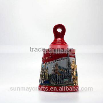 Wholesale Custom High Quality Austria Vienna Souvenir Ceramic Bell for Sale photo-2