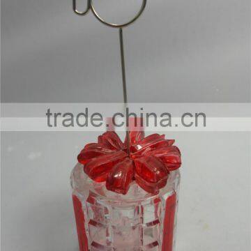 High Quality Hot Sale Acrylic Led Christmas Decor Name Card Holder With Mini Gift Box photo-2