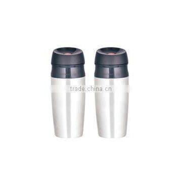 450ml Stainless Steel Inner Plastic Outer Steel Vacuum Cup/auto Mug/Travel Mugs With TPR Handle photo-6
