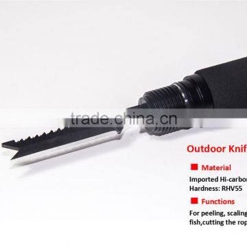 Pick Multifunction Tool Folding Steel Shovel With Tactical Knife Warning Whistle Camping Survival Kit photo-3