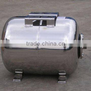 Horizontal Stainless Steel Water Pressure Tank