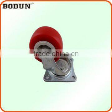 I5002 Red PU Mult-size Swivel Castor