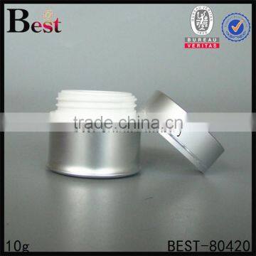 10 gram silver aluminum cream jar empty for sale