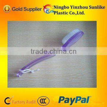 plastic handle bath brush with nylon