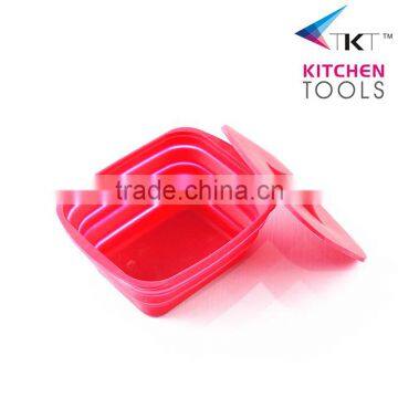 Mini Oval Shaped Food Grade Silicone Cake Pan With Cover Baking Pan photo-2