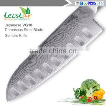 Santoku Knife 7 Inch - Professional Japanese & Damascus Chef Knife Razor Sharp VG10 Stainless Steel Blade photo-2