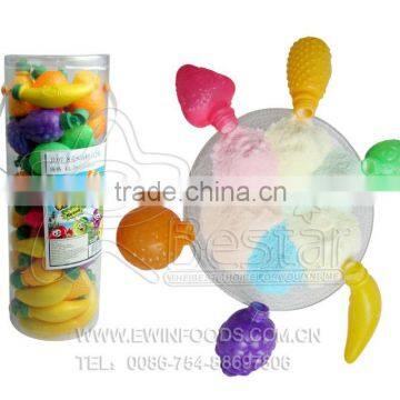 Fruit Shape Bottle With Sour Powder Candy