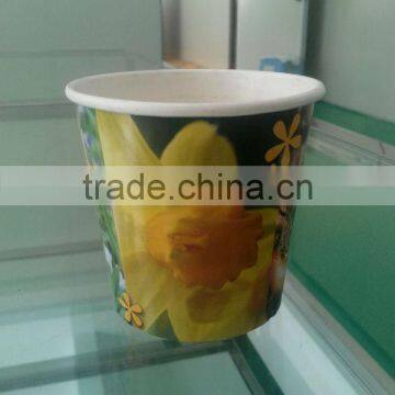 2015 New Style Custom Design Disposable Colorful Paper Plant/Flower Cups