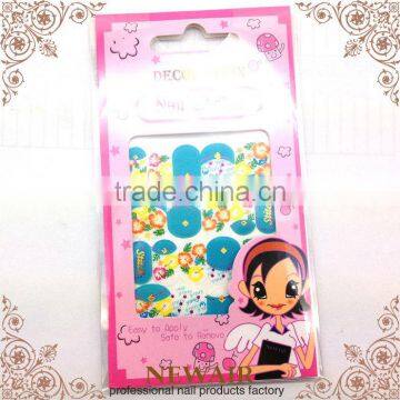 Fashion 3D kids nail art sticker