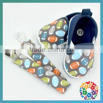 Hot Sale Toddler Baby Boy Girl Soft Sole Shoes Sneaker Alpargatas Size 0-12 With Matched Pacifier Clip Month photo-4