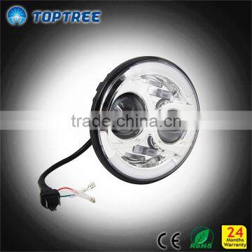IP68 Dot Certicate Upgrade 7 Inch DEFENDER LED Head Lights 80w With Angel Eye Running Light Function photo-3