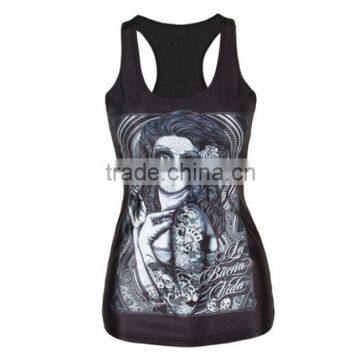 Transfer Print sublimated vest ladies printing vest