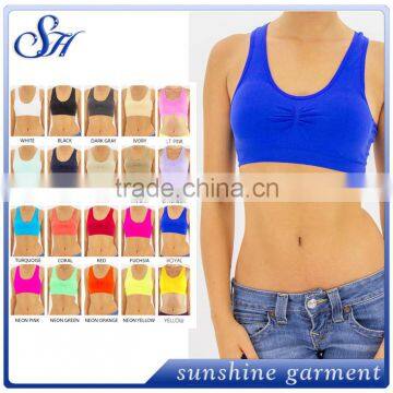 2016 hot selling ladies seamless sport bra set