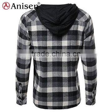 Chinese Oem Factory Bulk Fleece Men Plaids Jacket Plaids Outwear photo-5