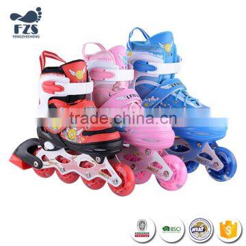 HFSX601 Safety Flat Women Retractable Four Wheels Led Shoes 2017 photo-4