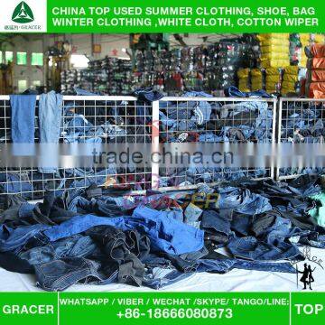 Second Hand High Quality Ladies Jeans Pants Used Clothing Singapore Style photo-3