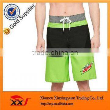 color blocked quickly dry men's running sportwear shorts