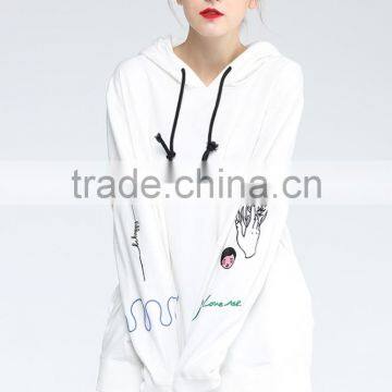 New Arrival Fashional Custom Embroidered Hoodies for Lady photo-2