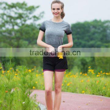 Zm10725a New Women Yoga Wear Running Workout Clothes Two-piece Outfit Shorts Fitness Yoga Wear photo-5