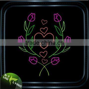 Customized Rhinestone Heat Transfers Applied on T-shirts photo-5