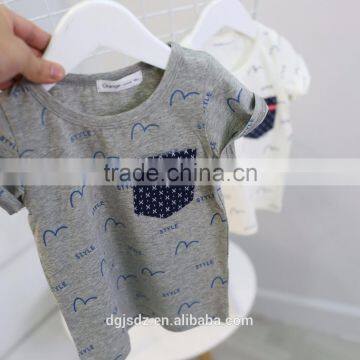 Cheap Wholesale Children T Shirt 2017 New Short Sleeve Kids T Shirt For 2-7 Years Casual Kids Crewneck T Shirt photo-3