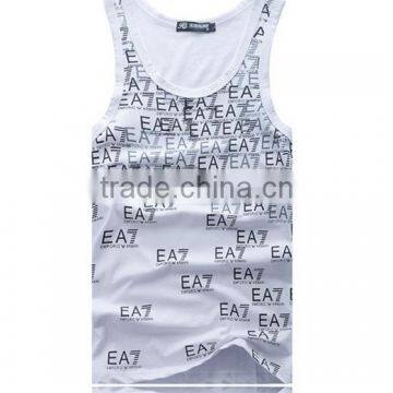 Gym Stringer Tank Top Men Bodybuilding Clothing and Fitness Mens Sleeveless Shirt Sports Vests Cotton Singlets Muscle Tops