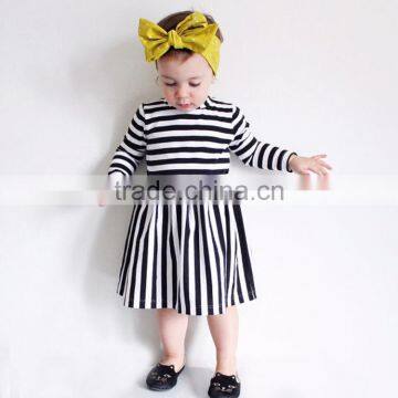 S17723A wholesale boutique baby girls fancy stripe dress