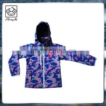 Children's outdoor wear camo jacket colorful coat windbreaker clothing