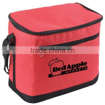 Vertical Insulated Cooler Bag - Features Large Front Zipper Pocket, Adjustable Shoulder Strap and Comes With Your Logo. photo-3