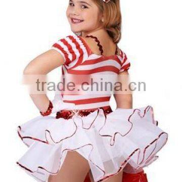 New Stripe Girl Ballet Wear -glisten Girls' Dance Stripe Wear- Glisten School Kid Dance Dress/tutu Ballet -children and Adults photo-2