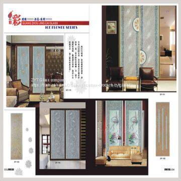 Modern interior decorative glass partitions wall panels factory